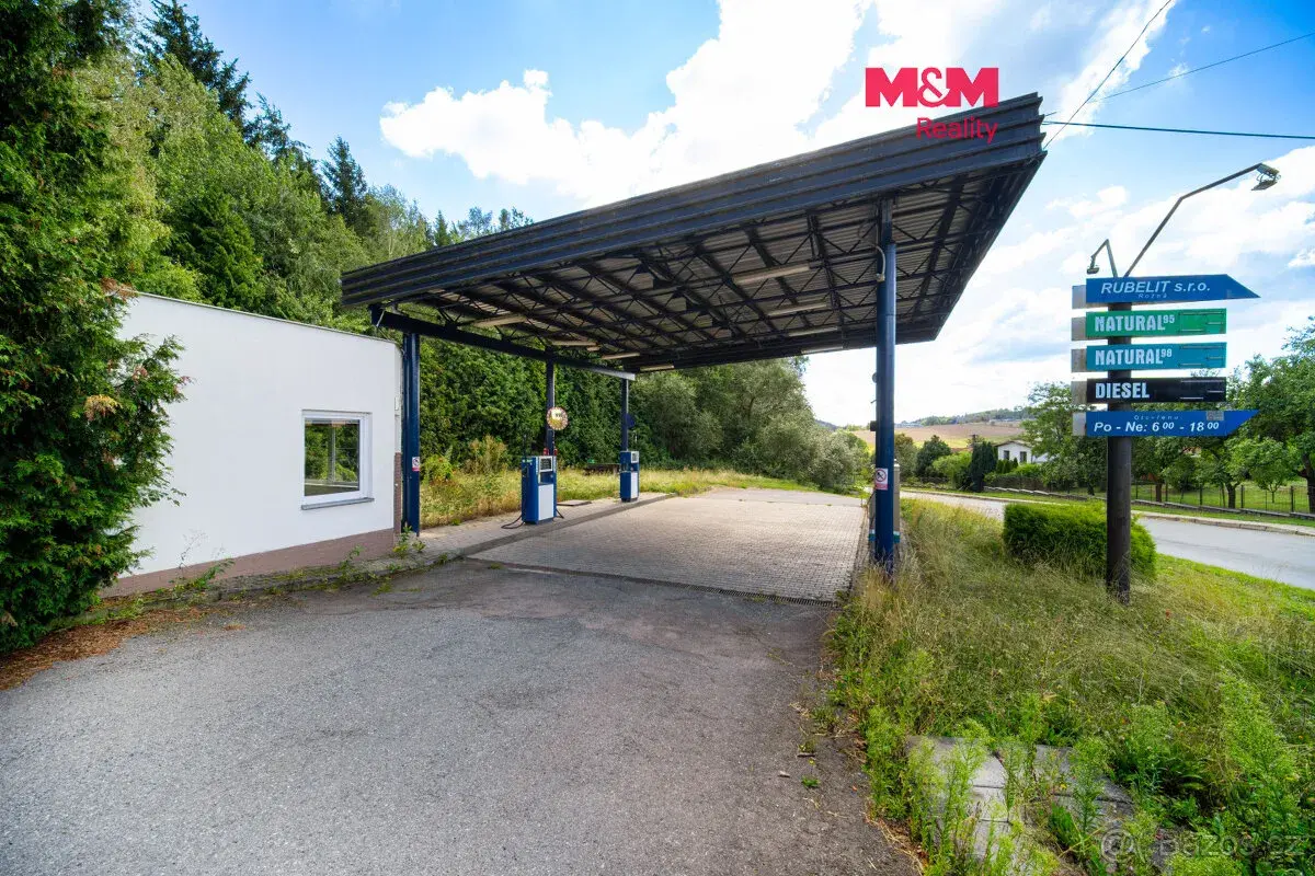 Prodej čerpací stanice , 1173 m², Rožná