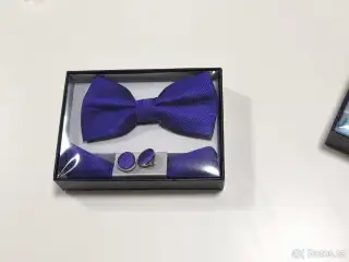 fashion sada motýlek, knoflíčků a kapesníčku