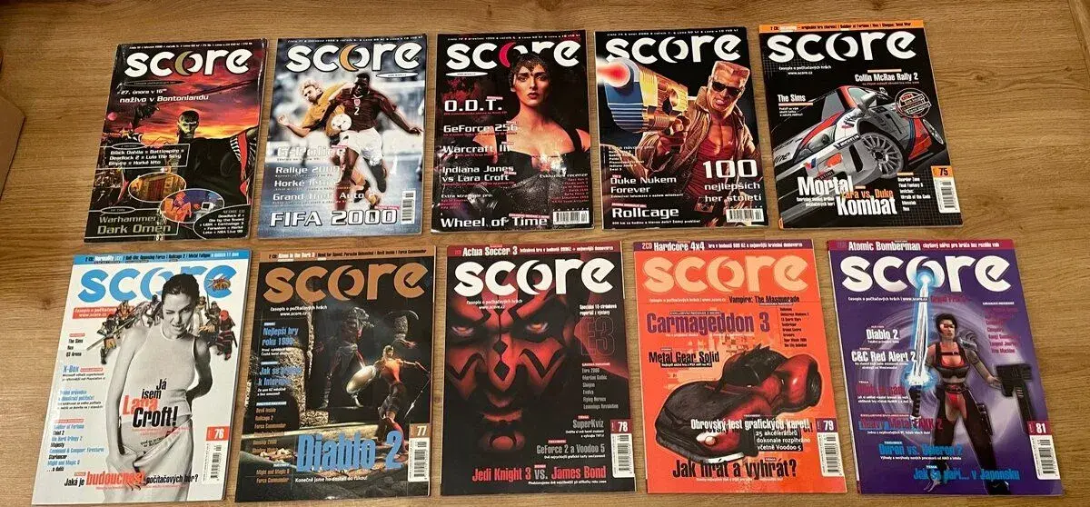 Časopisy score 1998-2000