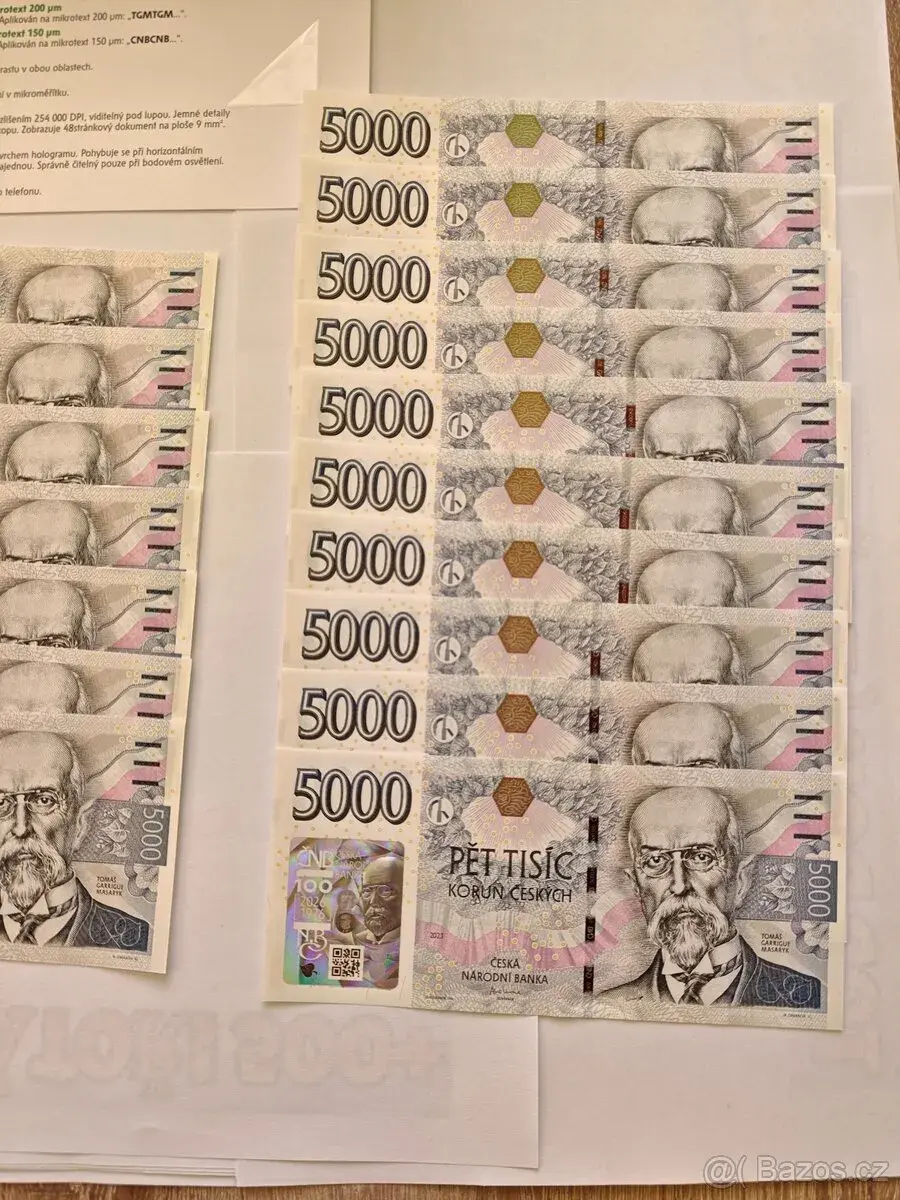 5000 Kč s přítiskem 2026 NEJLEVNĚJŠÍ