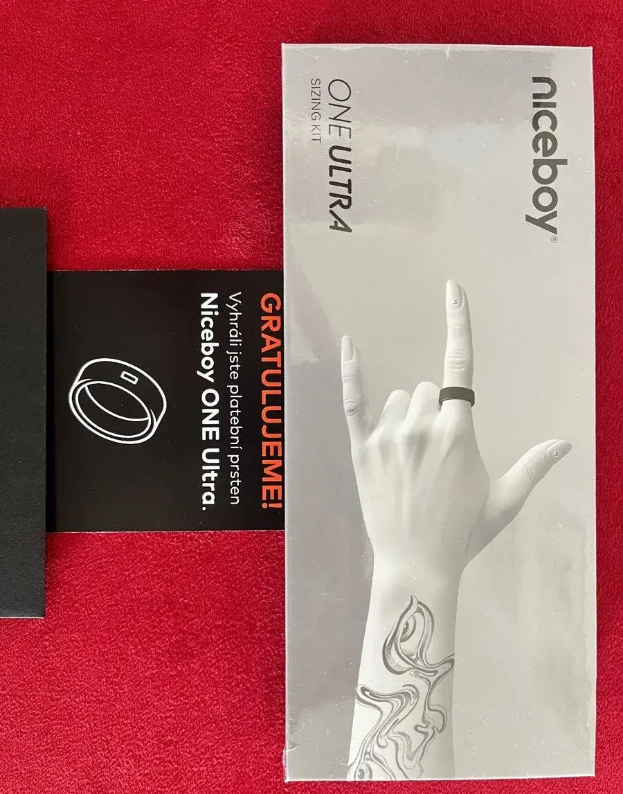 NOVÝ Smart prsten Niceboy ONE Ultra + Sizing Kit (Vlastní ve