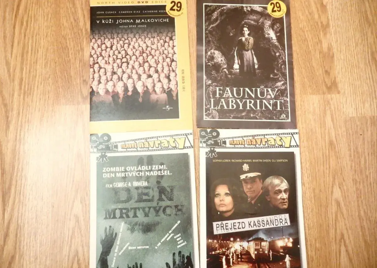 1.kolekce nových dvd v pošetkách č. 1-5.-sleva 20% z cen