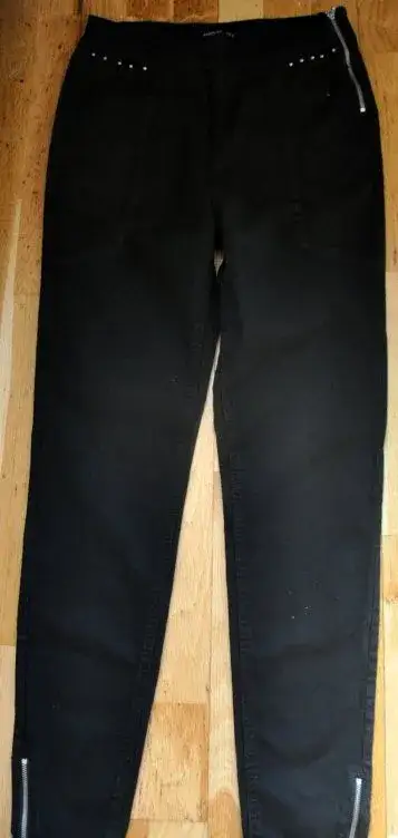 Dziny divci cerne stretchove se zipy