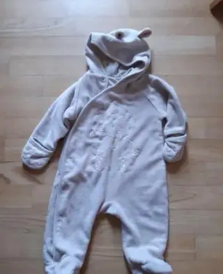 Zimní fleecový overal medvídek vel 74
