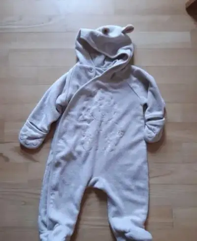 Zimní fleecový overal medvídek vel 74