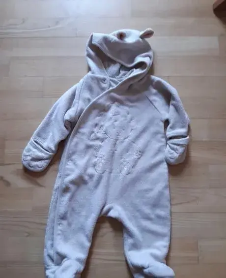 Zimní fleecový overal medvídek vel 74