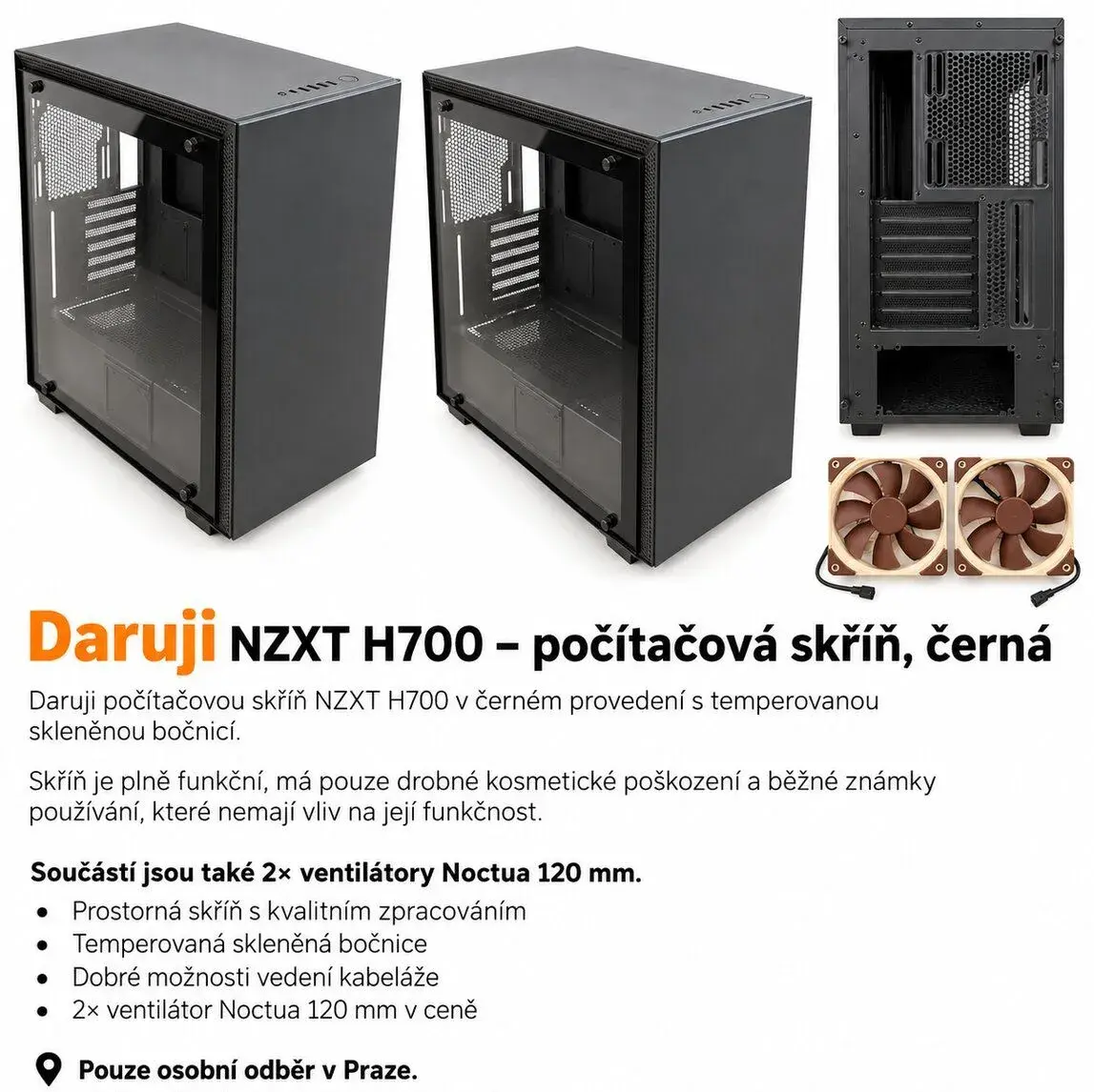 NZXT H700 – počítačová skříň, černá