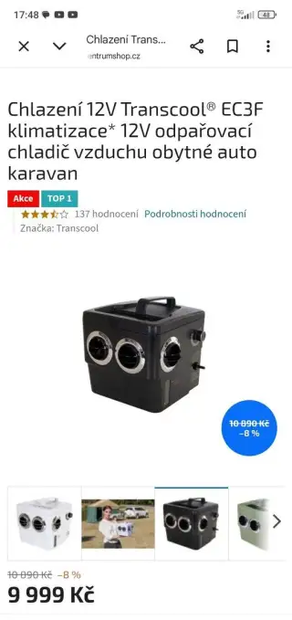 Transcool odpařovací chladič vzduchu