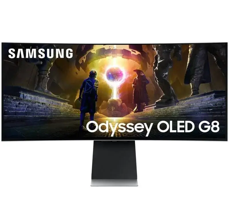 Herní monitor Samsung Odyssey S34DG850SU, stříbrný