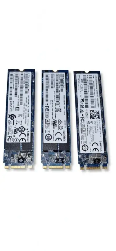 3x SanDisk X400 128GB M.2 2280 SATA SSD - funkční