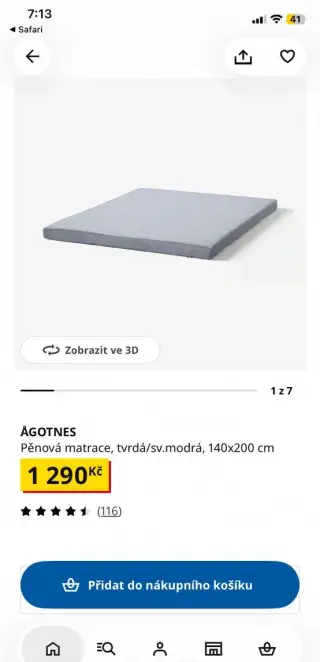 Matrace IKEA Agontes