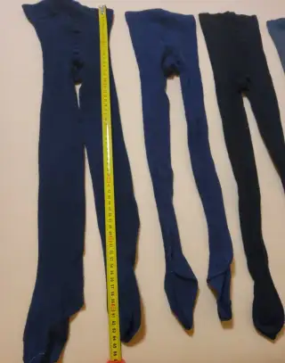 Jednobarevné punčocháče 4 páry