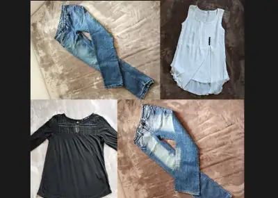 4x dámské / dívčí oblečení, vel. XS - S