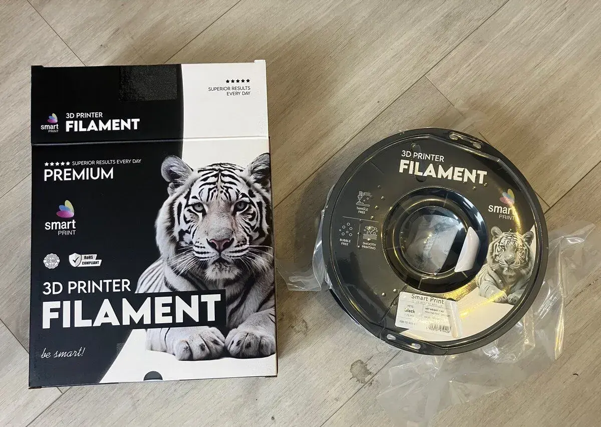 Filament PETG 1.75 mm černý pro 3D tiskárny