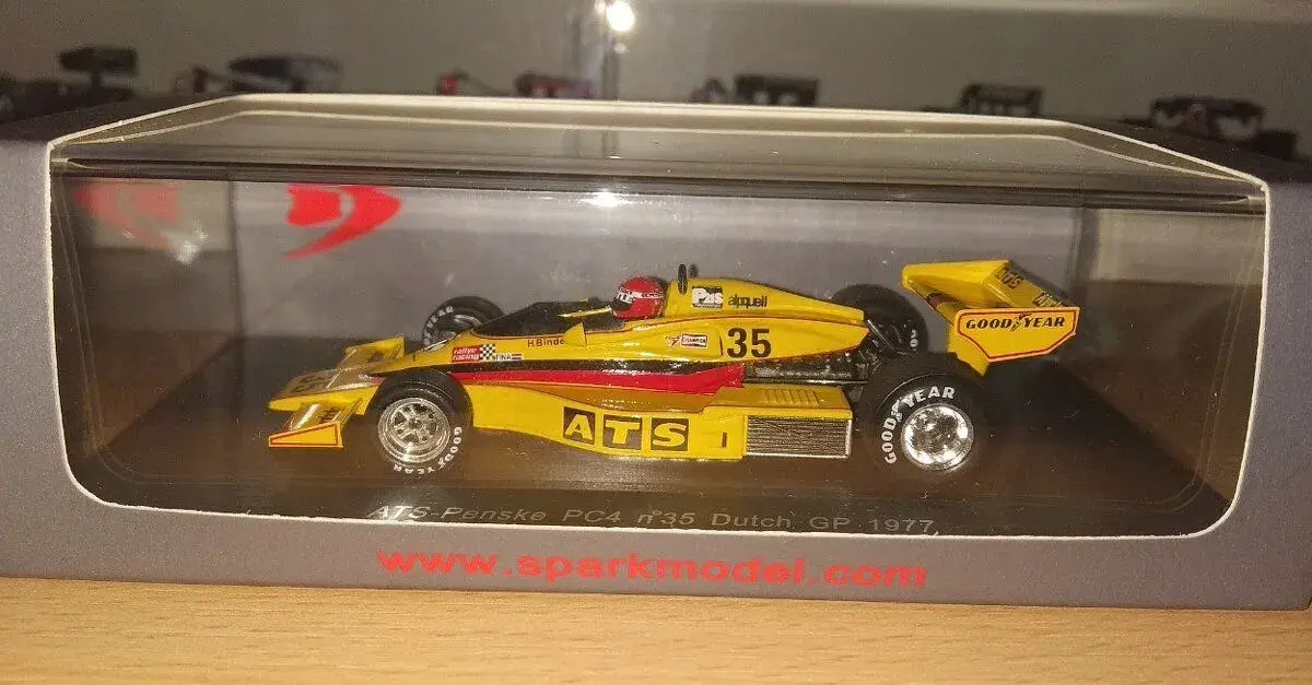 F1 ATS-Penske PC4 #35 Hans Binder 1977 Dutch GP Spark 1:43
