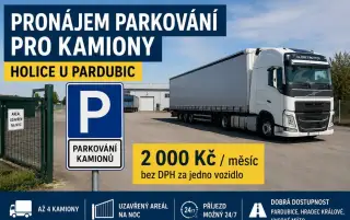 PARKOVÁNÍ KAMIONŮ / TIR – HOLICE U PARDUBIC