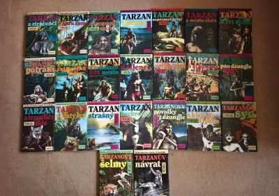 Romány o Tarzanovi - kompletní série 24 knih, pro sběratele