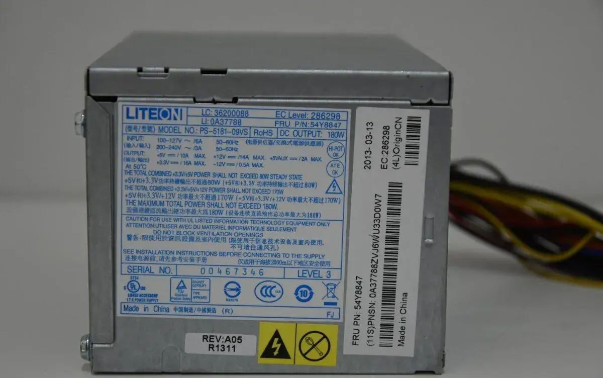 Liteon 180W PS-5181-09VS