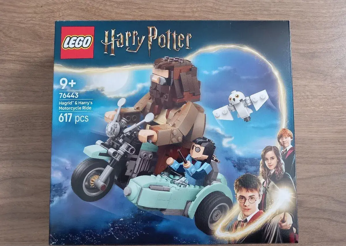 Lego Hagrid a Harry Potter na motorce