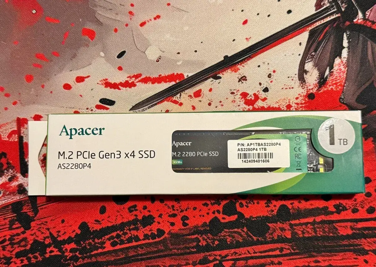 Apacer AS2280P4 1TB NVMe SSD – 100 % zdraví, pouze 151 hodin