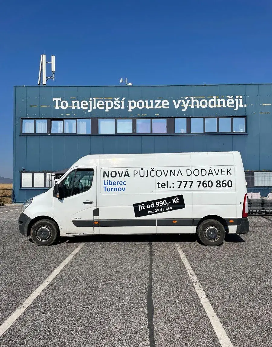 Pronájem, půjčovna dodávek Liberec, řidičák B