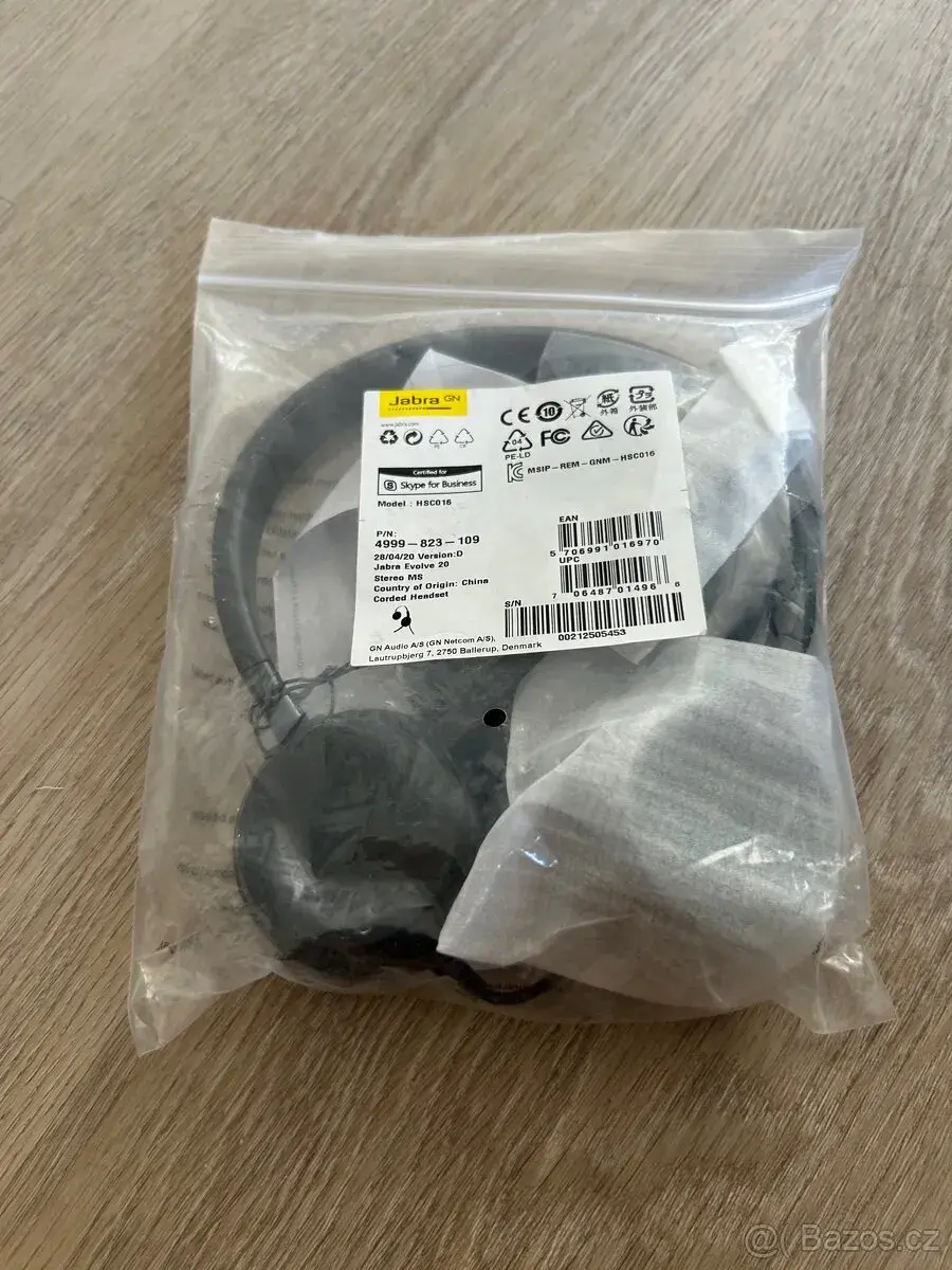 Sluchátka Jabra Evolve 20