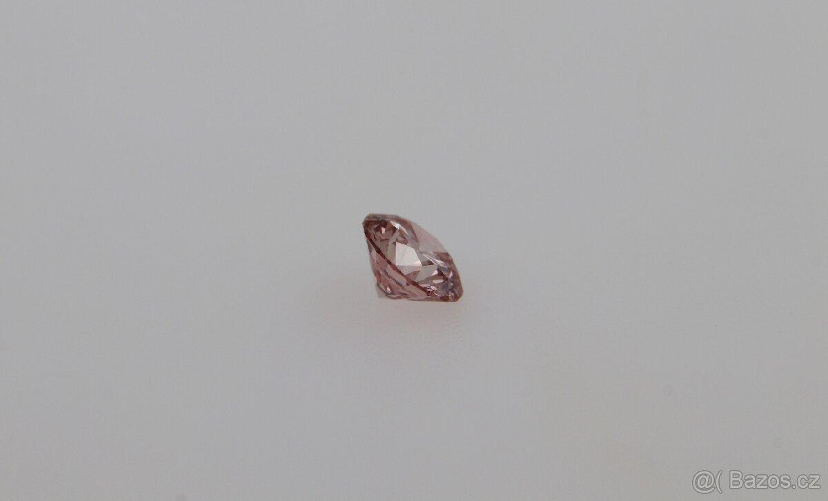 Přírodní růžový diamant Argyle 0,30 ct