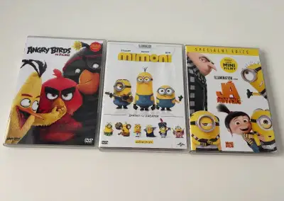 Sada 3 DVD pohádek pro děti Mimoni a další
