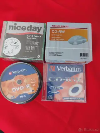 Nevybalené CD-R, DVD-R, CD-RW