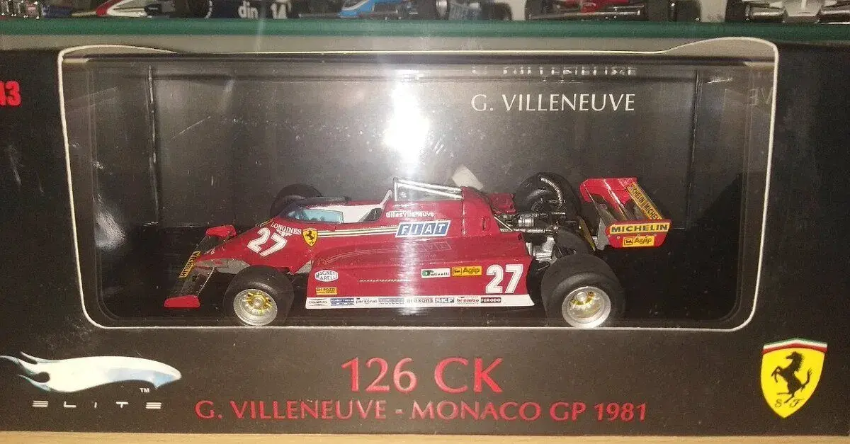 F1 Ferrari 126 CK #27 Gilles Villeneuve 1981 HotWheels 1:43
