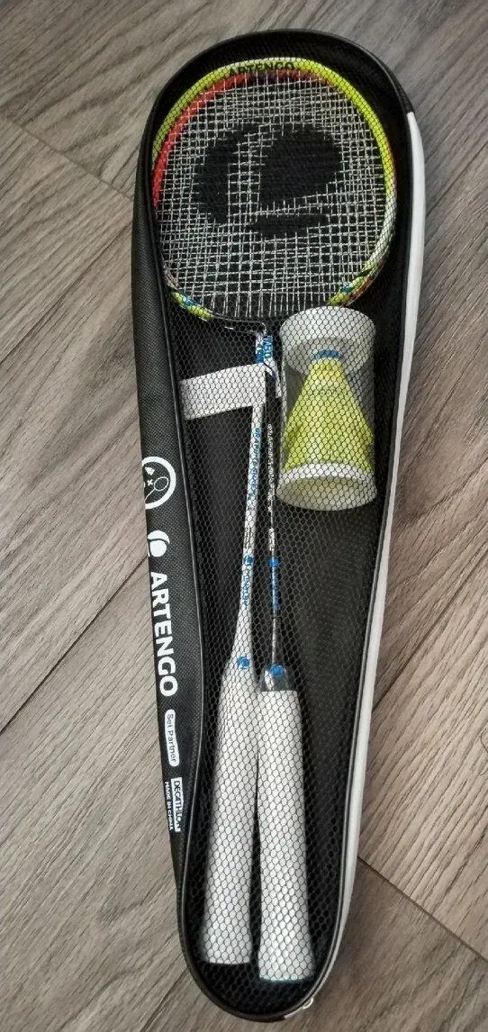 Sada 2ks pálek na badminton s košíčky NOVÁ