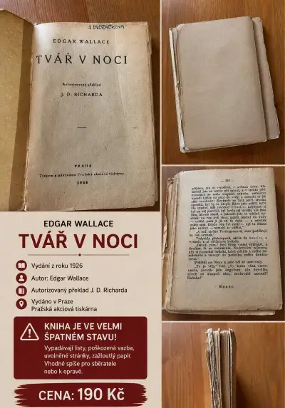 Tvář noci Edgar Wallace