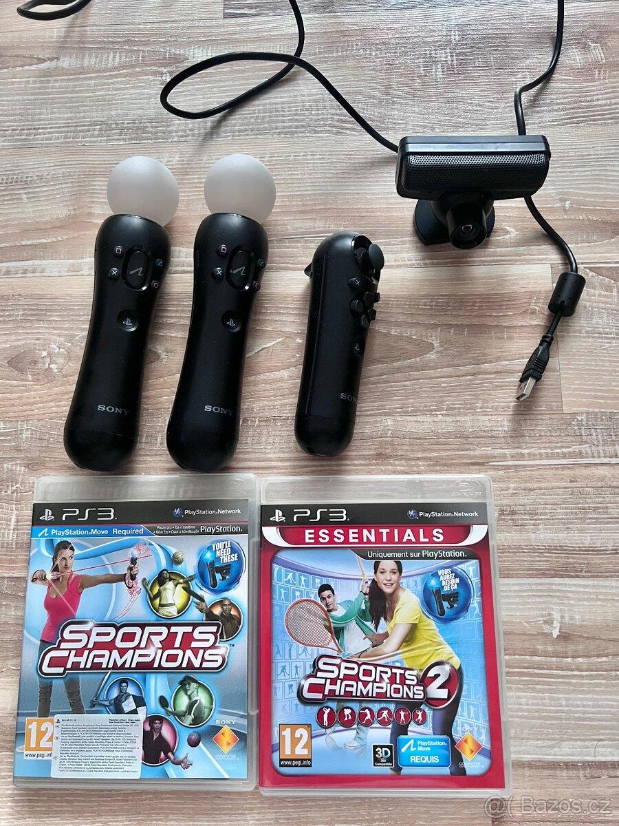 Sada ovladačů PS Move + Camera i hry PS3 a pro PS4