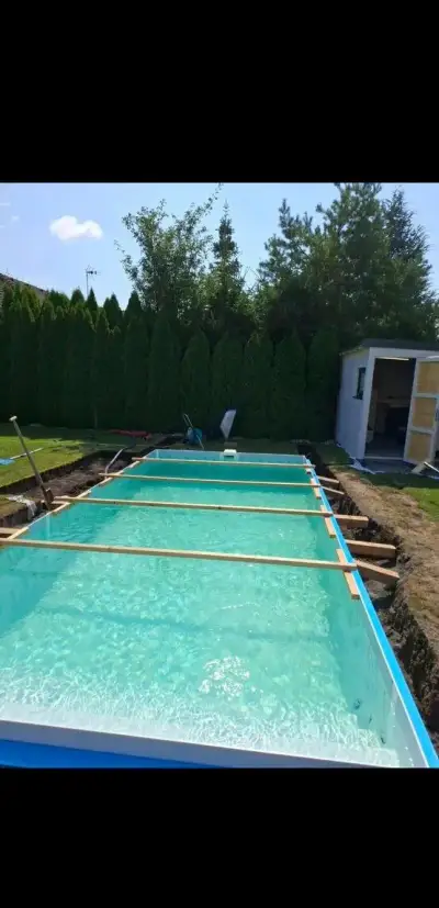 PLASTOVÝ BAZÉN 3 × 6 × 1,5 m – PP, síla stěn 8 mm