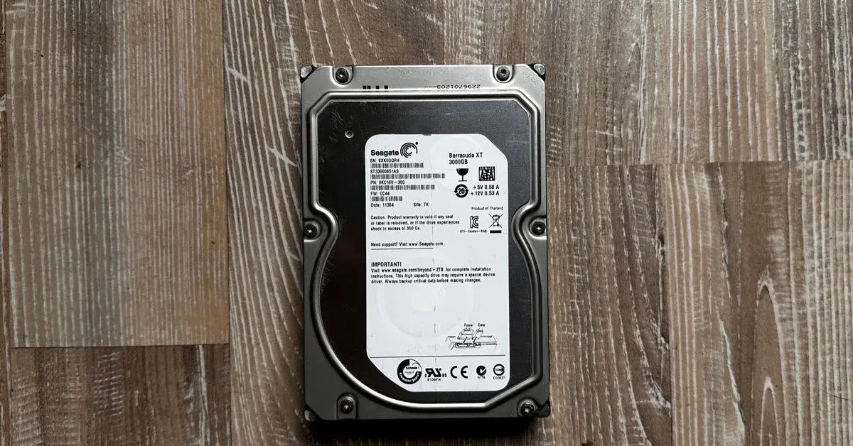 3 TB HDD - Seagate Barracuda Harddisk (100% Stav)