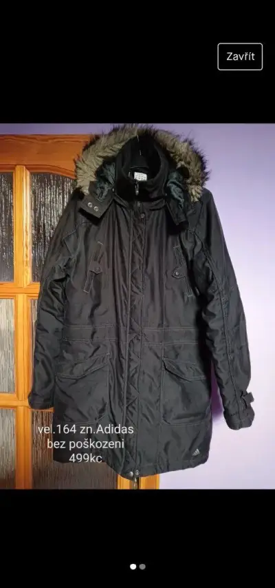 Dívčí zimní bunda, parka Zn Adidas