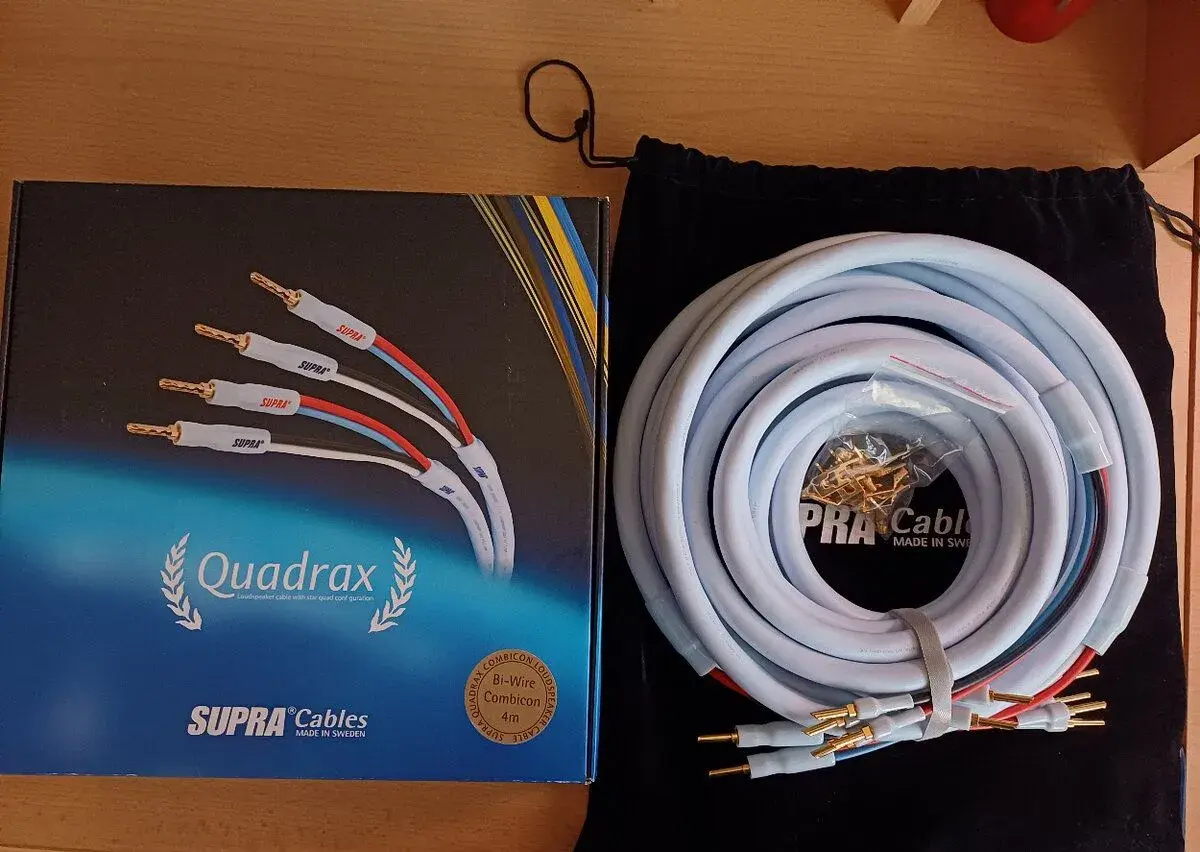 SUPRA Quadrax SET 4x2.0 Bi-wire CombiCon 2x4,0m
