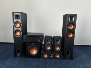 Sestava domácího kina Klipsch + reciever Onkyo