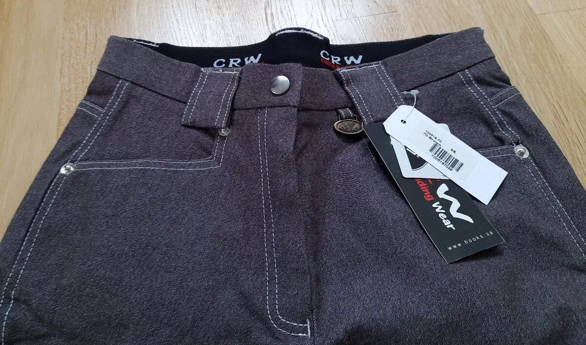 Rajtky CRW - džínový vzor vel. 36 nové