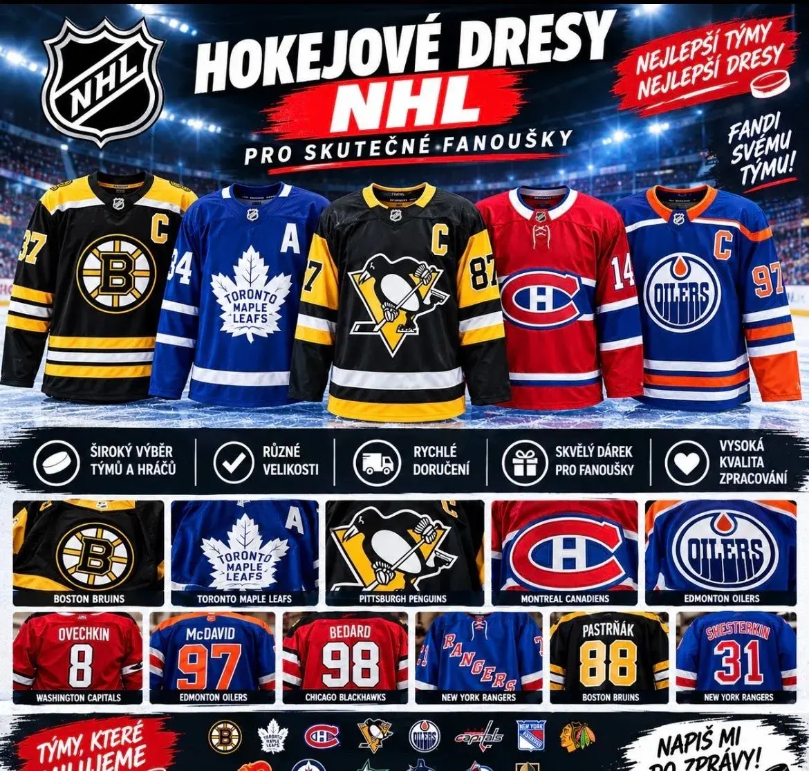 Vyber si HOKEJOVÝ DRES NHL