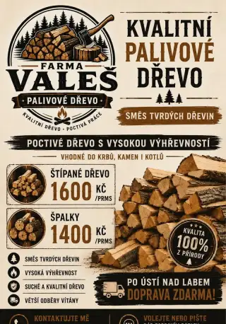 Palivové dřevo tvrdé měkké