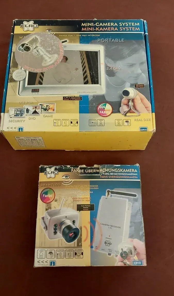 zabezpečovací kamerový monitorovací set s 2 kamerami