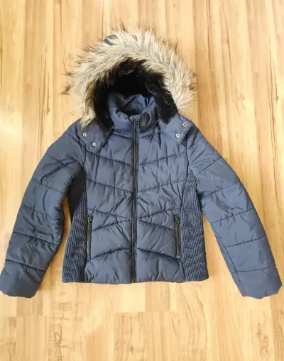 Dívčí zimní bunda H&M vel. 158, modrá