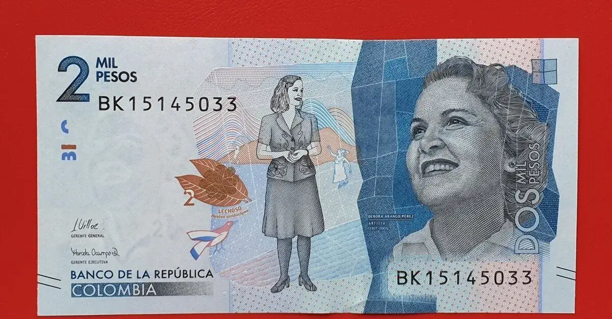 Bankovka Kolumbie 2000 Pesos rok 2020 stav UNC