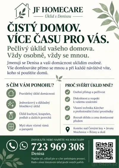 Pečlivý úklid bytů a domů ✨ Říčany, Jesenice a okolí
