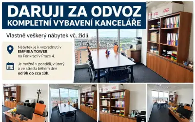 Daruji za odvoz kompletní nábytek z kanceláře