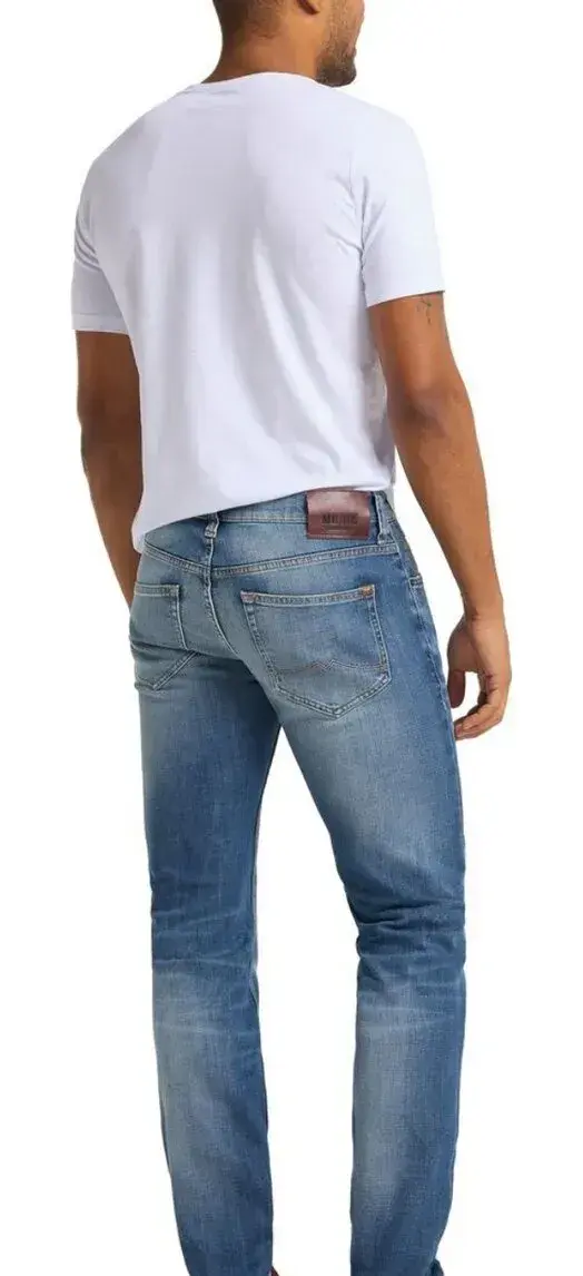 MUSTANG- STYLOVÉ DENIM KRÁSNÉ PÁNSKÉ RIFLE JEANS W 34 L