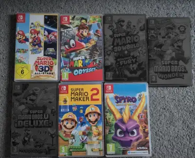 Nintendo Switch hry - Mario 3D All-Stars, Odyssey, Maker 2