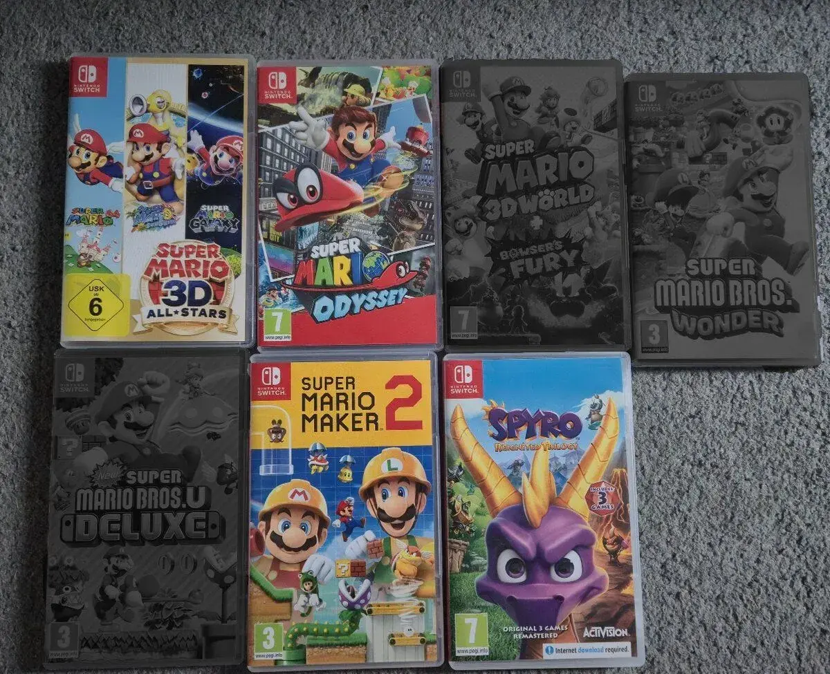 Nintendo Switch hry - Mario 3D All-Stars, Odyssey, Maker 2