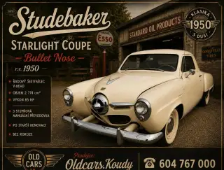 Studebaker starlight coupe - Bullet nose r.v.1950